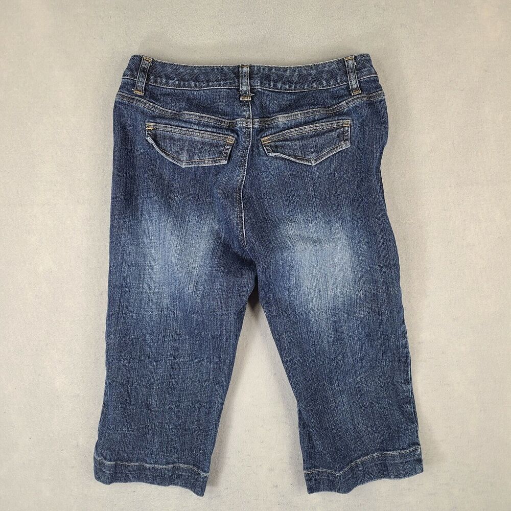 Land's End Women's Size 8 Denim Cropped Jean Capri 29x16 Mid Rise